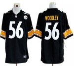 Jerseys Factory Cheap Nike Steelers #56 LaMarr Woodley Black Tea
