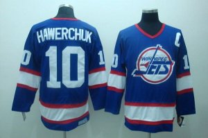 Jerseys Factory Cheap Jets #10 Dale Hawerchuk Embroidered Blue C