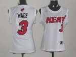 Jerseys Factory Cheap Heat #3 Dwyane Wade White Women Fashion Em
