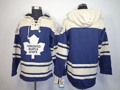 Jerseys Factory Cheap Maple Leafs Blank Blue Sawyer Hooded Sweat