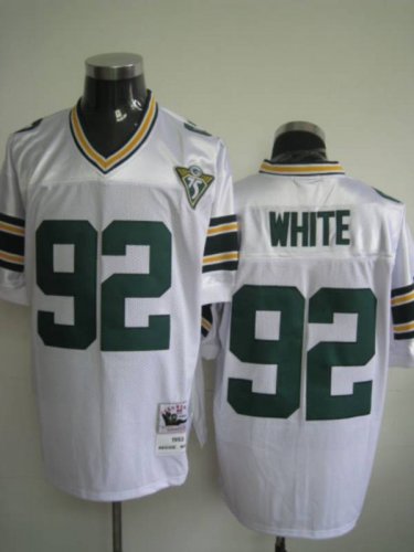 Jerseys Factory Cheap Mitchell & Ness Packers #92 Reggie White W