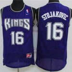 Jerseys Factory Cheap Kings #16 Peja Stojakovic Purple Throwback