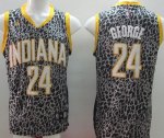 Jerseys Factory Cheap Pacers #24 Paul George Black Crazy Light S