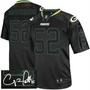 Jerseys Factory Cheap Nike Packers #52 Clay Matthews Lights Out