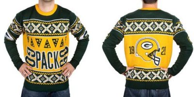 Jerseys Factory Cheap Nike Packers Men's Ugly Sweater_1