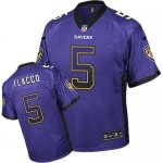 Jerseys Factory Cheap Nike Ravens #5 Joe Flacco Purple Team Colo
