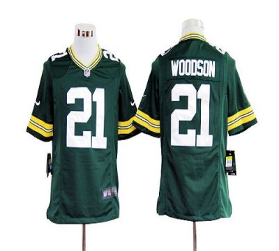 Jerseys Factory Cheap Nike Packers #21 Charles Woodson Green Tea