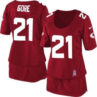Jerseys Factory Cheap Nike 49ers #21 Frank Gore Red Team Color W