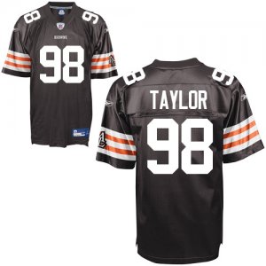 Jerseys Factory Cheap Browns #98 Phil Taylor Brown Stitched NFL