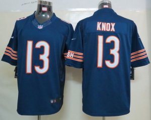 Jerseys Factory Cheap Nike Bears #13 Johnny Knox Navy Blue Team