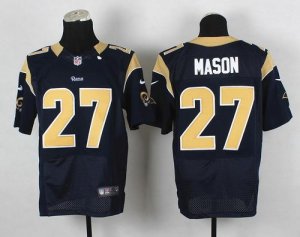 Jerseys Factory Cheap Nike Rams #27 Tre Mason Navy Blue Team Col