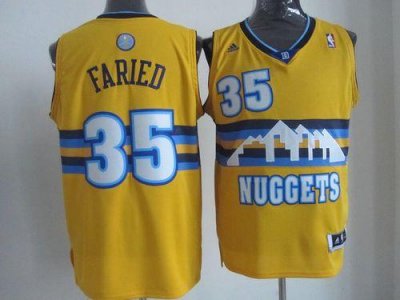 Jerseys Factory Cheap Nuggets #35 Kenneth Faried Yellow Alternat