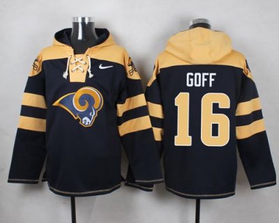 Jerseys Factory Cheap Nike Rams #16 Jared Goff Navy Blue Player