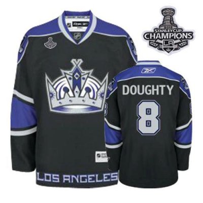 Jerseys Factory Cheap Kings #8 Drew Doughty 2012 Stanley Cup Cha