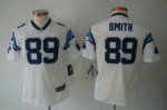 Jerseys Factory Cheap Nike Panthers #89 Steve Smith White Women'