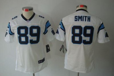 Jerseys Factory Cheap Nike Panthers #89 Steve Smith White Women'