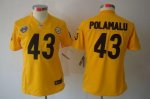 Jerseys Factory Cheap Nike Steelers #43 Troy Polamalu Gold With