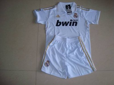 Jerseys Factory Cheap Real Madrid Blank 2011/2012 White Home Kid