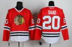 Jerseys Factory Cheap Blackhawks #20 Brandon Saad Red Embroidere