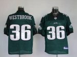 Jerseys Factory Cheap Eagles Brian Westbrook #36 Stitched Green