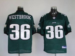 Jerseys Factory Cheap Eagles Brian Westbrook #36 Stitched Green