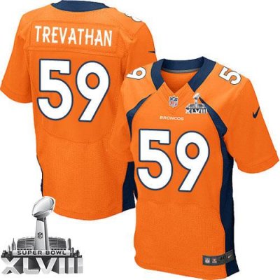 Jerseys Factory Cheap Nike Broncos #59 Danny Trevathan Orange Te