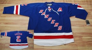Jerseys Factory Cheap Rangers #2 Brian Leetch Embroidered Blue N