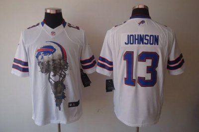Jerseys Factory Cheap Nike Bills #13 Steve Johnson White Men's E