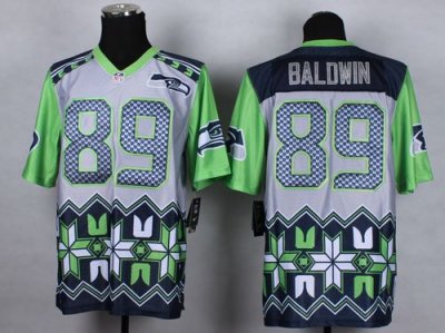 Jerseys Factory Cheap Nike Seahawks #89 Doug Baldwin Grey Men's