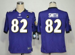 Jerseys Factory Cheap Nike Ravens #82 Torrey Smith Purple Team C