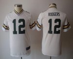 Jerseys Factory Cheap Nike Packers #12 Aaron Rodgers White Youth