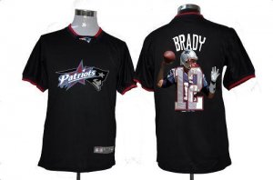 Jerseys Factory Cheap Nike Patriots #12 Tom Brady Black Men's NF