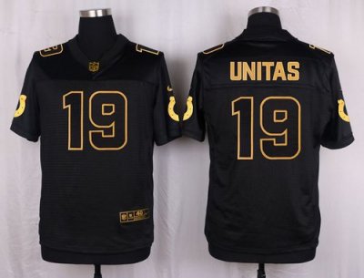 Jerseys Factory Cheap Nike Colts #19 Johnny Unitas Black Men's S