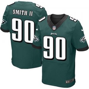 Jerseys Factory Cheap Nike Eagles #90 Marcus Smith II Midnight G