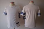 Jerseys Factory Cheap Nike Cowboys Blank White Youth Embroidered