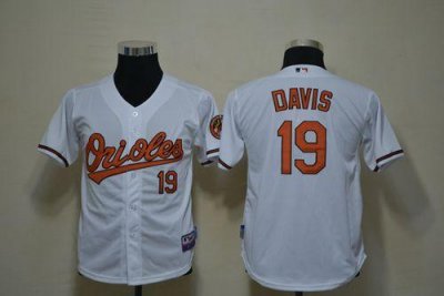 Jerseys Factory Cheap Orioles #19 Chris Davis White Cool Base Em