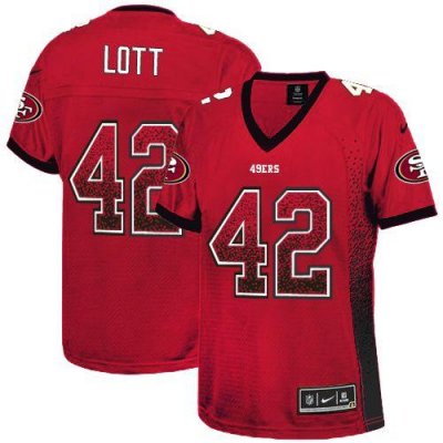 Jerseys Factory Cheap Nike 49ers #42 Ronnie Lott Red Team Color