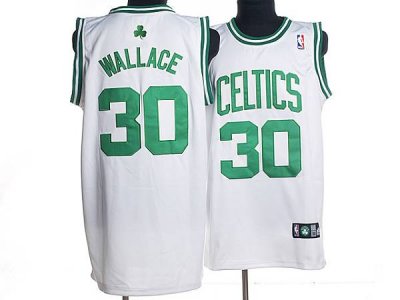 Jerseys Factory Cheap Celtics #30 Rasheed Wallace Embroidered Wh
