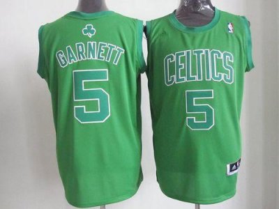 Jerseys Factory Cheap Celtics #5 Kevin Garnett Green Big Color F