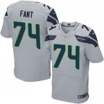 Jerseys Factory Cheap Nike Seahawks #74 George Fant Grey Alterna