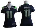 Jerseys Factory Cheap Nike Seahawks #11 Percy Harvin Steel Blue