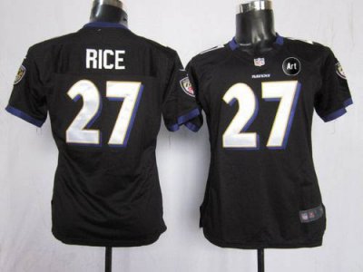Jerseys Factory Cheap Nike Ravens #27 Ray Rice Black Alternate W