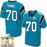 Jerseys Factory Cheap Nike Panthers #70 Trai Turner Blue Alterna