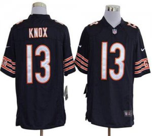 Jerseys Factory Cheap Nike Bears #13 Johnny Knox Navy Blue Team