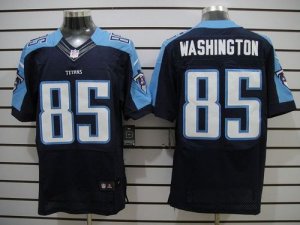 Jerseys Factory Cheap Nike Titans #85 Nate Washington Navy Blue