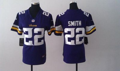 Jerseys Factory Cheap Nike Vikings #22 Harrison Smith Purple Tea