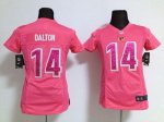 Jerseys Factory Cheap Nike Bengals #14 Andy Dalton Pink Sweethea