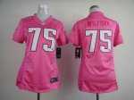 Jerseys Factory Cheap Nike Patriots #75 Vince Wilfork Pink Women