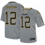 Jerseys Factory Cheap Nike Saints #12 Marques Colston Lights Out