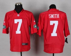Jerseys Factory Cheap Nike Jets #7 Geno Smith Red Men's Stitched